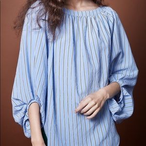 Smythe Blue Stripped Blouse